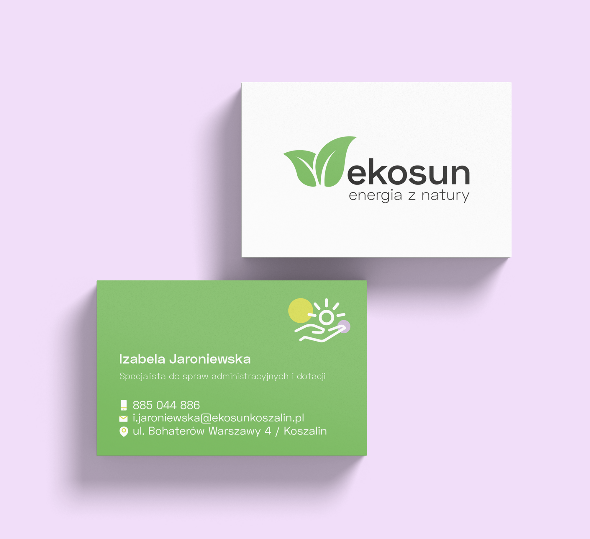 Ekosun - business card variant 2
